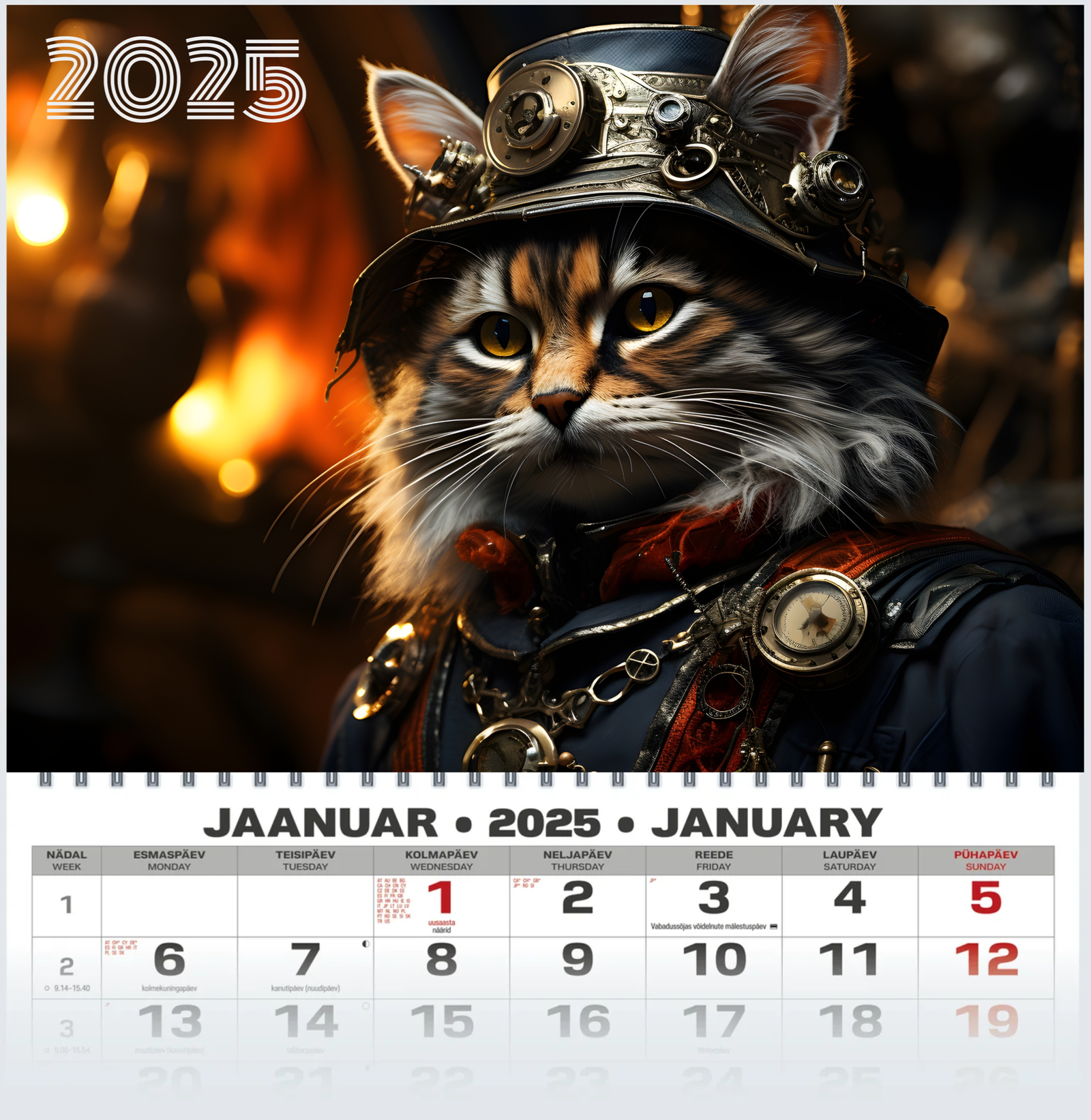 Steampunk Cat 2025
