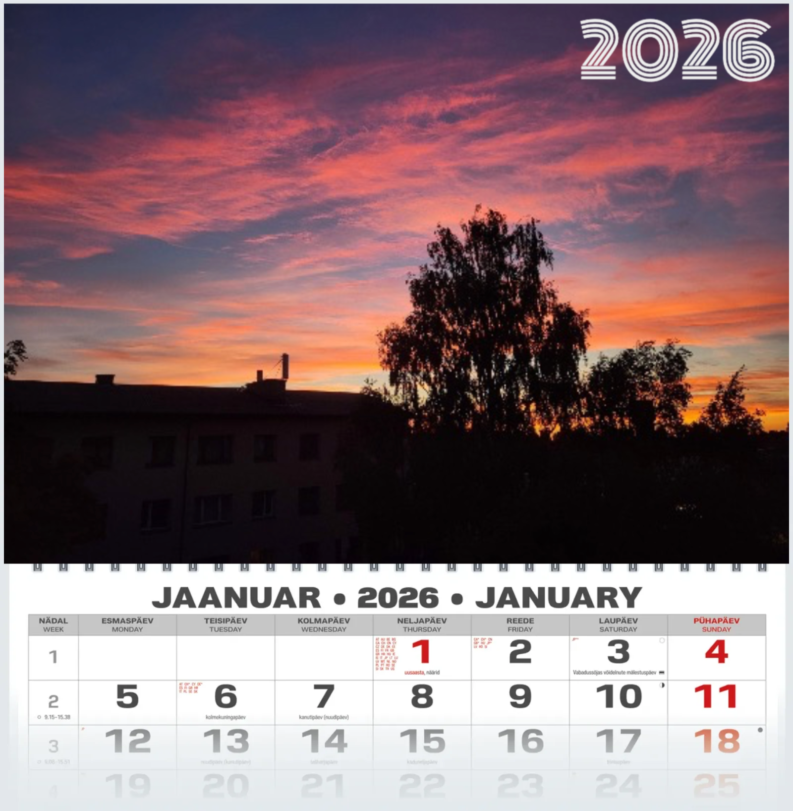 Tulevärvi Taevas 2026